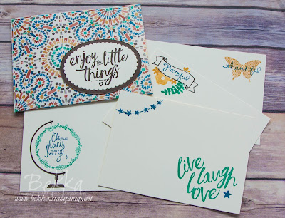 An Expandable Gratitude Journal Made Using Stampin' Up! UK Supplies which you can buy here