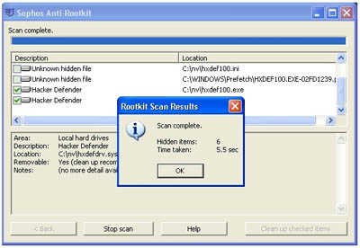 Sophos AntiRootkit,ferramenta para remover rootkits, e limpar qualquer arquivo malicioso(Freeware)