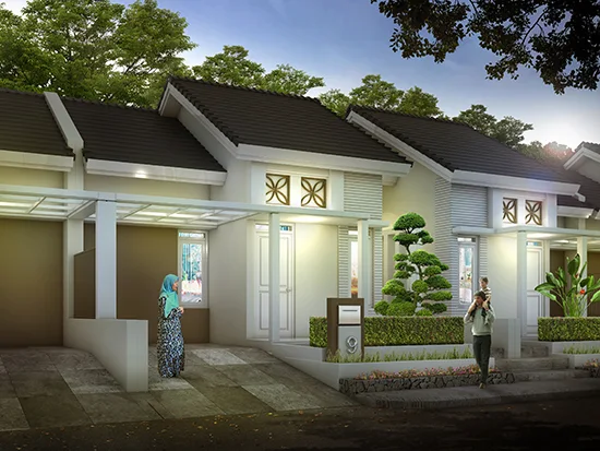 Desain Rumah mungil minimalis pada tanah luas 84 m2