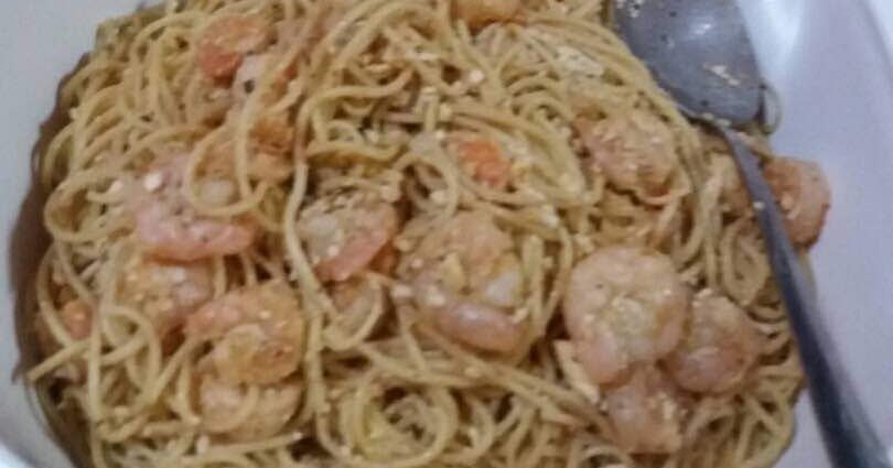 RESEPI: SALTED EGG BUTTER PRAWN PASTA - www.mrsliez.com