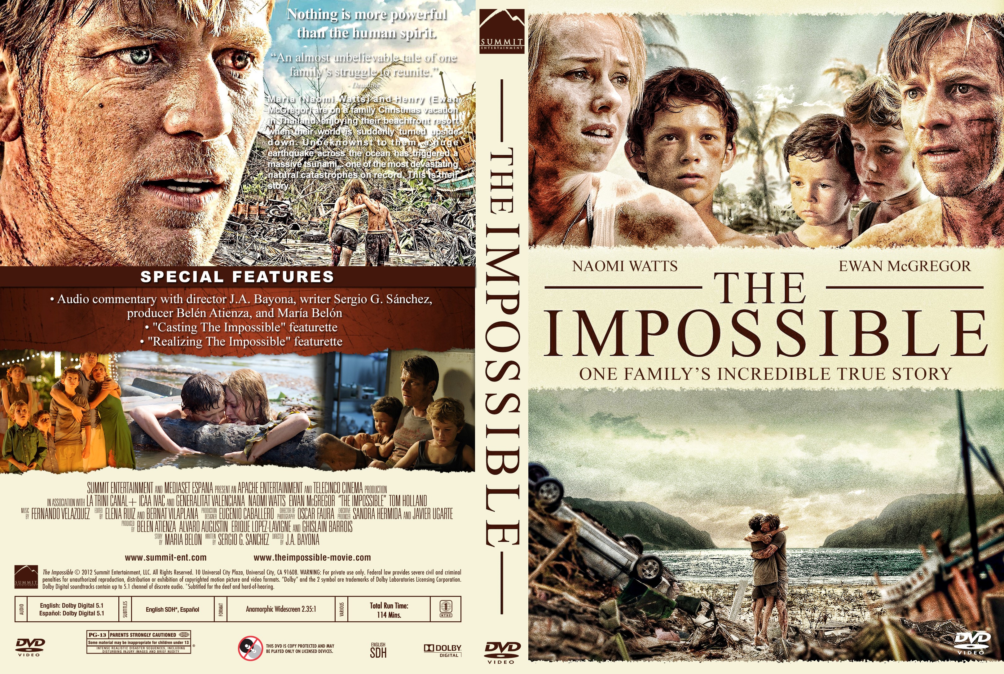 The Impossible DVD Cover | Cover Addict - Free DVD, Bluray ...