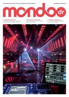mondo*dr magazine 25-06 - September & October 2015 | ISSN 1476-4067 | CBR 96 dpi | Bimestrale | Professionisti | Progettazione | Audio | Illuminazione | Tecnologia
We are the global trade publication for technology in entertainment, with a particular focus on fixed installations including: casinos, cinemas, nightclubs, sports stadia and theatres...
mondo*dr magazine, first published in 1990, is targeted at the distributor, dealer and installer of lighting, sound and video equipment across all aspects of the increasingly hybrid entertainment installation market. It is published in two versions - European (translated into French, German, Spanish and Italian) and Asian/Pacific (Chinese, Arabic and Russian) and contains superb international coverage of venues, companies, industry shows and product.
The global coverage of mondo*dr magazine is unrivalled and allows you access to all major decision makers in their respective countries. With a circulation of over 13,000, mondo*dr magazine is mailed to over 120 countries. In addition, the circulation is backed up by our attendance or participation at every major trade show in the world.