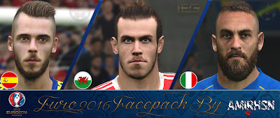 PES 2016 EURO 2016 Facepack by Amir.Hsn7