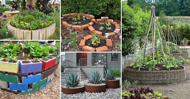 Las 19 mejores ideas geniales para crear una cama de jardín redonda con cosas recicladas