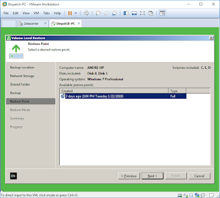 full vm recovery within minutes