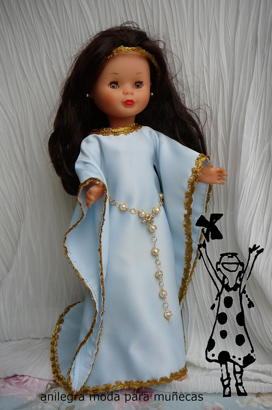ANILEGRA COSE PARA NANCY Tutorial vestido princesa para NANCY