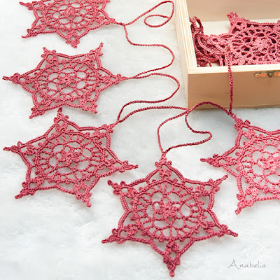 Crochet snowflakes 2-2022 pattern by Anabelia Craft Design