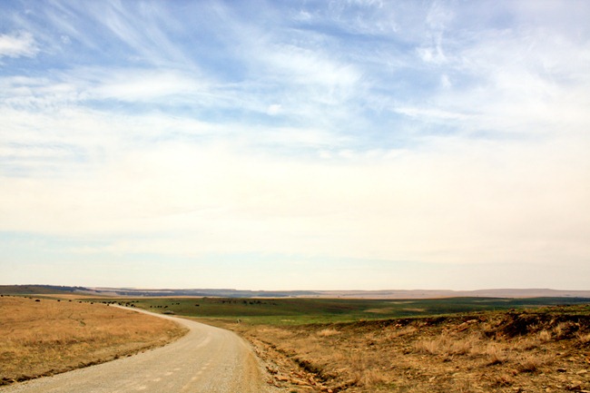 Big sky country at the Tallgrass Prairie Preserve.
