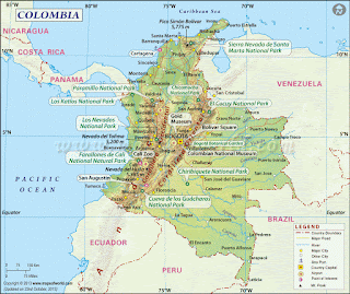 Mapas da Colômbia