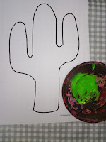 dessin cactus à imprimer cactus à la peinture cactus à poser cactus décoration à peindre cactus enfant décoration cactus à peindre cactus en carton