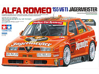Tamiya 1/24 Alfa Romeo 155 V6 TI Jägermeister (24148) English Color Guide & Paint Conversion Chart
