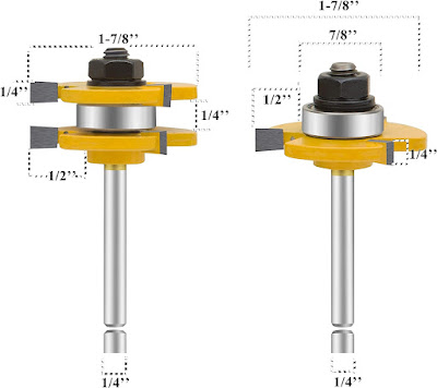 Shank Router Bit Set and Finger Joint