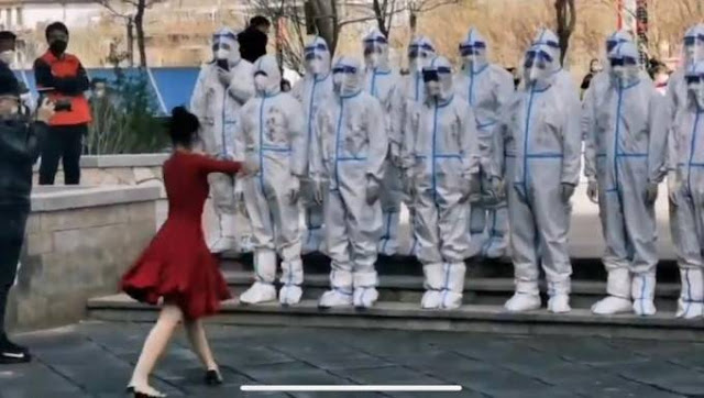 Recently, a woman wearing a red dance dress and dancing Latin dance thanks to Dabai's video has once again attracted attention. (taken from YT video)