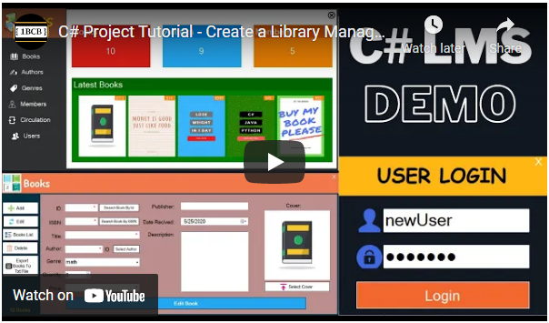 C# Library Management System Source Code