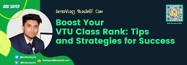 Boost Your VTU Class Rank: Tips and Strategies for Success