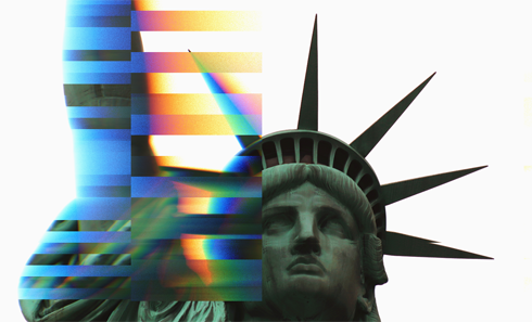 Statue Liberty Digital Artwork NYC Art
