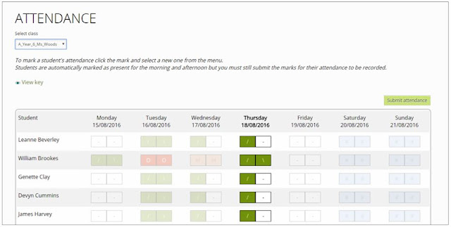 Attendance Screenshot