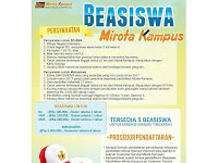 Beasiswa Mirota Kampus Yogyakarta 2017