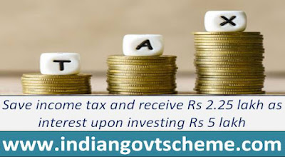 Save income tax and receive Rs 2.25 lakh as interest