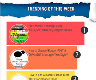 Popular Posts Widget