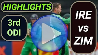 IRE vs ZIM 3rd ODI 2021