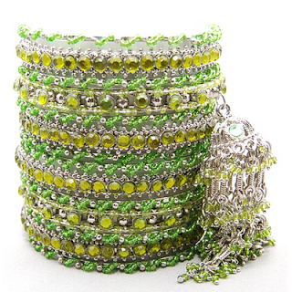 parot Green colour bangle set