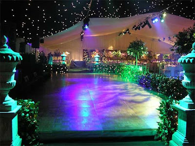 wedding dance floor decorations