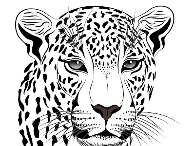 いろいろ かっこいい 白黒 動物 イラスト 448827
