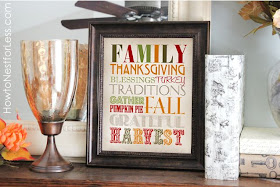 Thanksgiving Subway Art, Free Printable