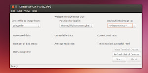 DDRescue-GUI  in Ubuntu Linux