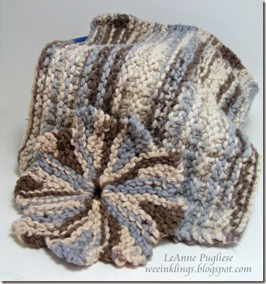 LeAnne Pugliese WeeInklings Knitted Nana's Dishcloth and Coaster