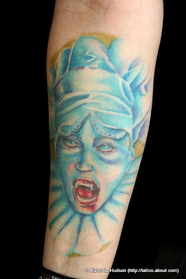 Blue Faced Vampire Tattoo