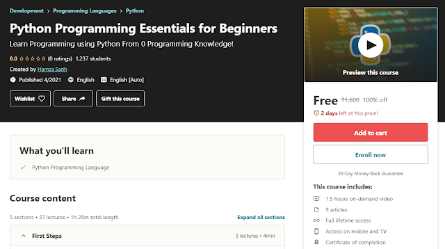 Python Programming Essentials for Beginners