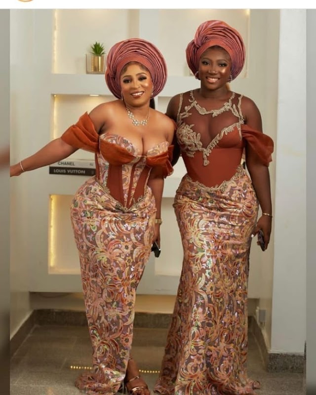 Creative Elegant And Stunning Lace Aso Ebi Ankara Styles for the Next Party in 2022