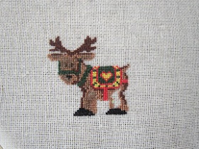 reno, punto de cruz, reindeer, rein, point croix, cross stitch