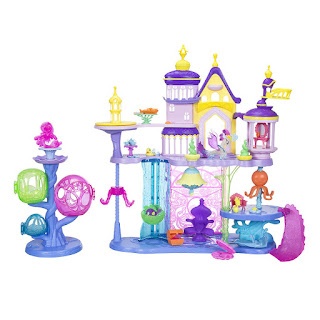 My Little Pony The Movie Canterlot and Seaquestria Castle with Light-Up Tower Playset