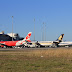 Perth Intl terminal Airbus's  D7, SQ, CZ today!