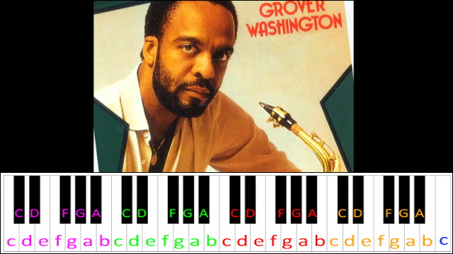 Just the Two of Us by Grover Washington Piano / Keyboard Easy Letter Notes for Beginners