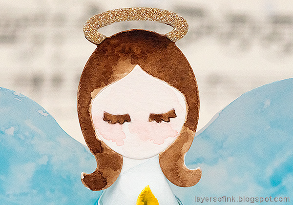 Layers of ink - 3-D Watercolor Angel Tutorial by Anna-Karin Evaldsson.