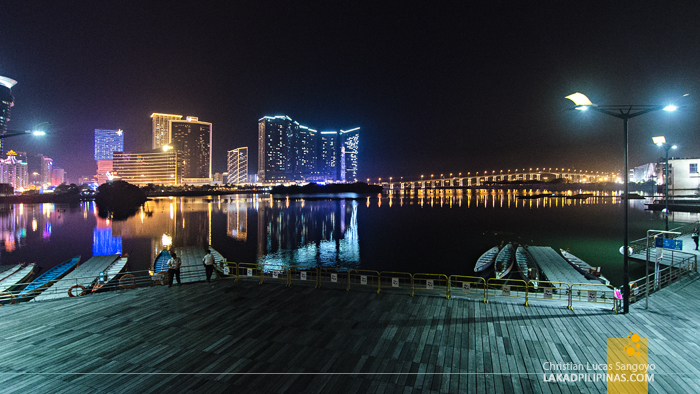 Macau Night Buildings