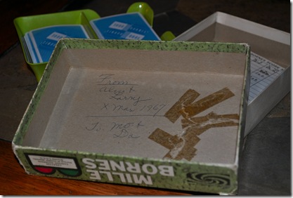 Writing on the box