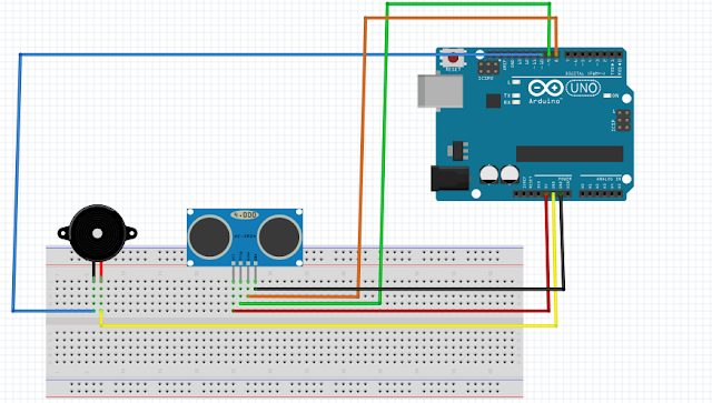 Temperature Measurement Fire Alarm with NTC Sensor with Mblock  The circuit diagram