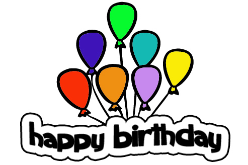 Birthday Cake Cartoon on Happy Birthday Orkut Scraps Balloons Clipart Image