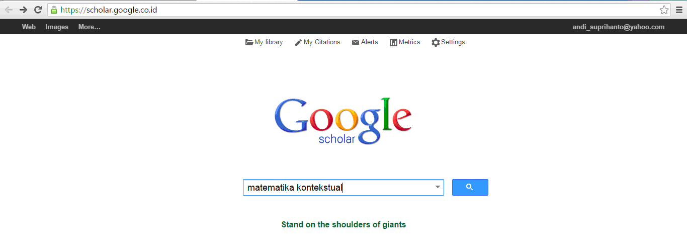 BLOG GURU MATEMATIKA SMP: PEMANFAATAN GOOGLE SCHOLAR 