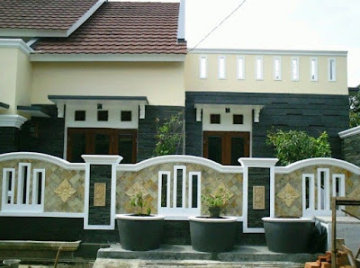 gambar pagar tembok depan rumah minimalis terbaru