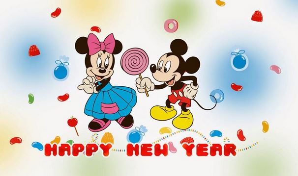  Selamat Tahun Baru 2017 Kartun Lucu Mickey Walt Disney Happy New Year