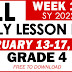 GRADE 4 DAILY LESSON LOG (Quarter 3: WEEK 1) FEB. 13-17, 2023