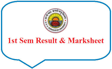 Gorakhpur University 1st Sem Result 2023
