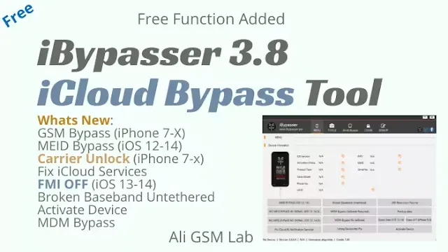 iBypasser 3.8 iCloud Bypass Tool