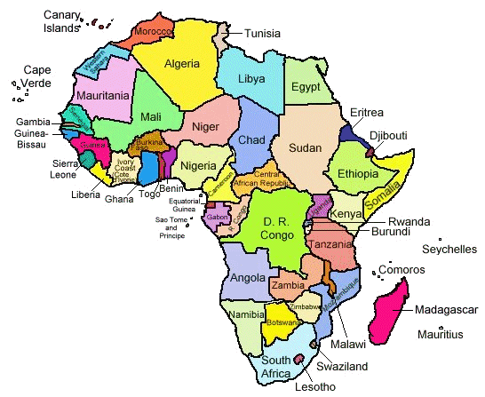 map of africa with countries and. africa map countries